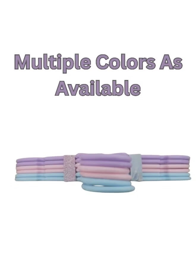 شماعات أطفال بلاستيك علي شكل قلب - 6 قطع متعددة الألوان (28×15 سم) لتنظيم الملابس بأمان وأناقة - Image 3