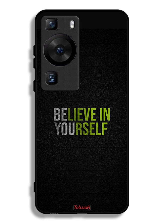 Tolwak Huawei P60 Protective Case Cover Believe In Yourself - Image 1