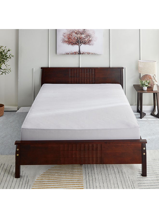 Home Box Bristol Polycotton Double Fitted Sheet 200 x 25 x 140 cm Grey - Image 2