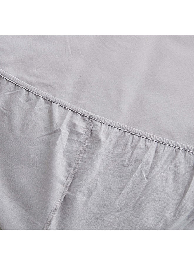 Home Box Bristol Polycotton Double Fitted Sheet 200 x 25 x 140 cm Grey - Image 5