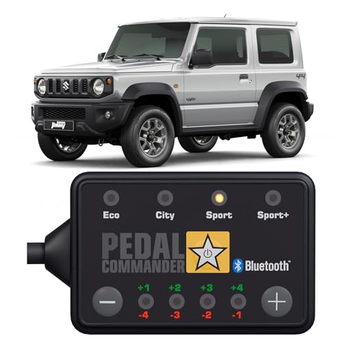 PEDAL COMMANDER وحدة تحكم دواسة الوقود لسيارة سوزوكي جمني 2018-2024، جهاز تحكم استجابة دواسة الوقود يناسب: الجيل الرابع، JB64W JB74W 1.5L، ملحقات سوزوكي جمني، قطع أداء جمني على الطريق وخارجه. - Image 1