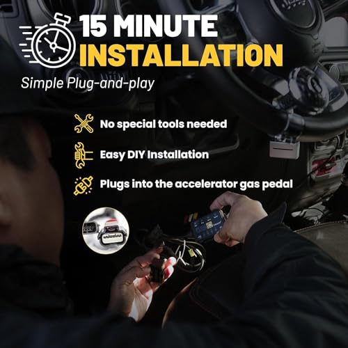 PEDAL COMMANDER وحدة تحكم دواسة الوقود لسيارة سوزوكي جمني 2018-2024، جهاز تحكم استجابة دواسة الوقود يناسب: الجيل الرابع، JB64W JB74W 1.5L، ملحقات سوزوكي جمني، قطع أداء جمني على الطريق وخارجه. - Image 4