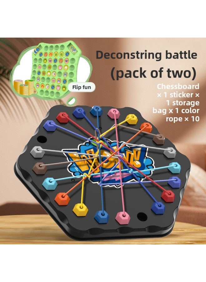 لعبة حل الحبل، لعبة ألغاز المعركة الكبيرة، لعبة تحدي عقدة الحبل للأطفال، لعبة فك تشفير الحبل، تدريب المنطق