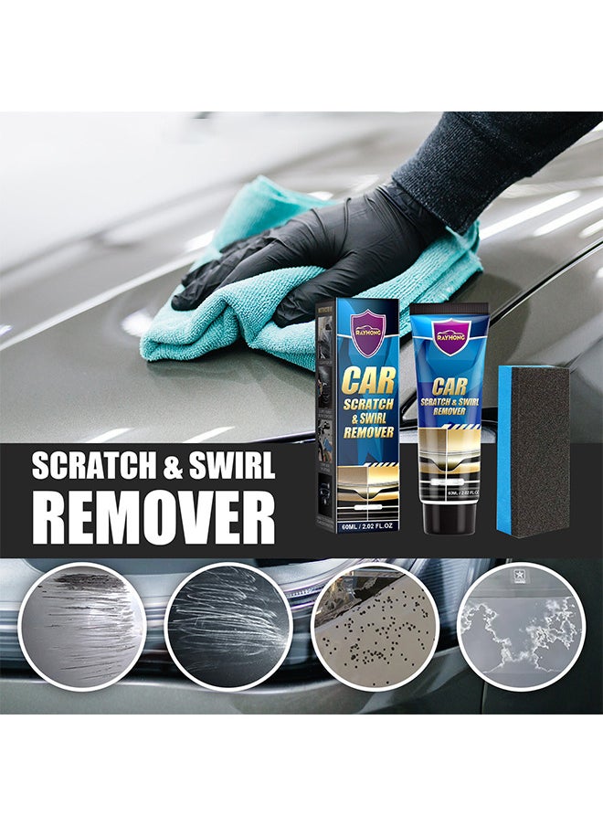 RAYHONG - Car Scratch And Swirl Remover With Sponge, Car Scratch Repair Polish Remover For Deep Scratches, 60ML - Image 1