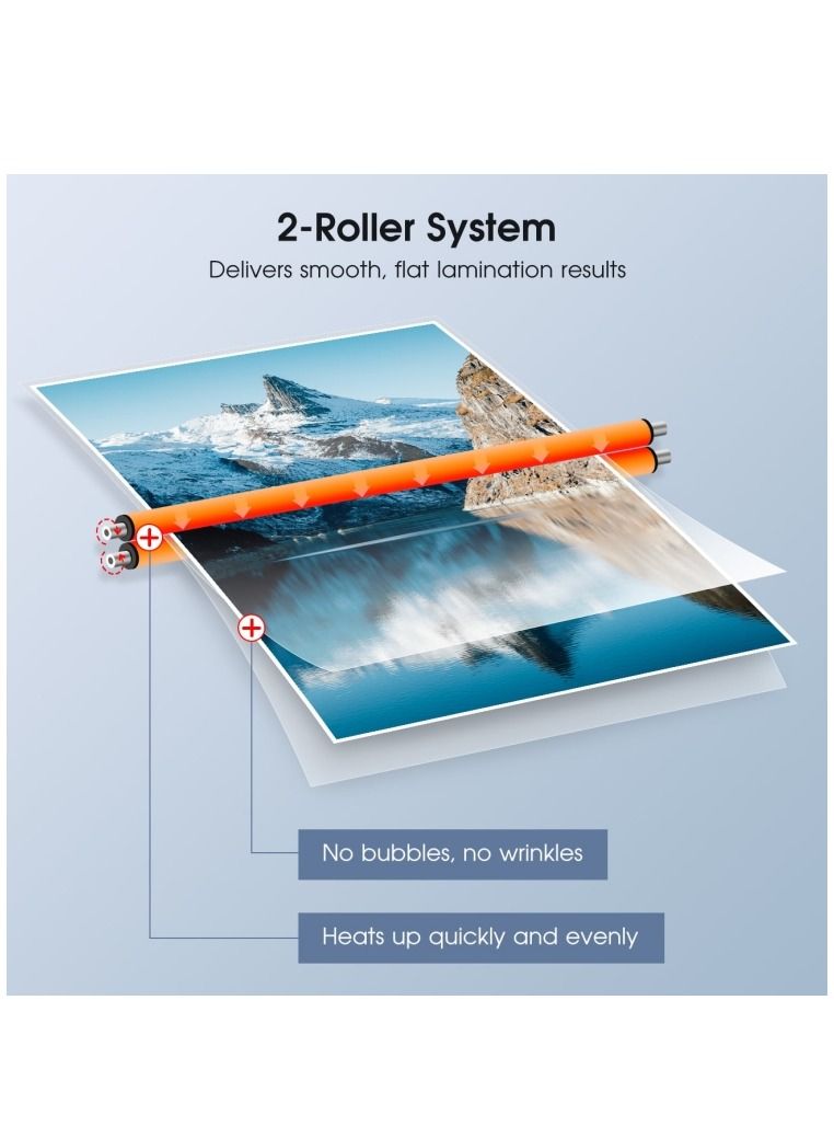 FN Hot And Cold Laminating Machine A4 Laminator Machinefor Home Office School Use - Image 3