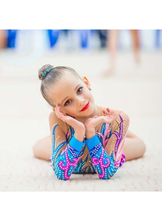 BBTO 20 Pieces Girls Gymnastics Hair Ties Gymnastic Hair Bands Accessories Ribbon Ponytail Holders No Crease Sport for Women(Classic Colors) - Image 3