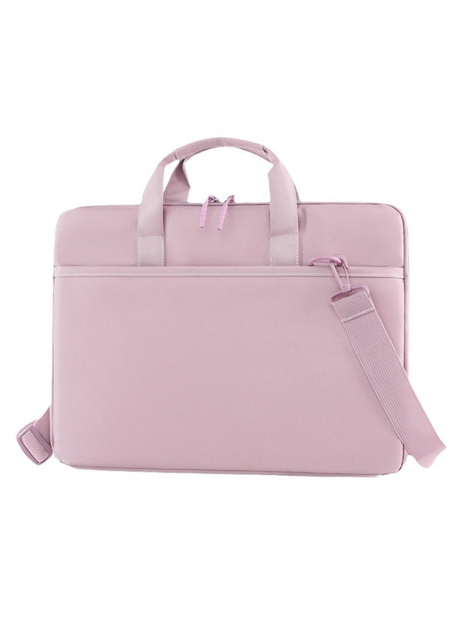 Unisex Business Style Solid Crossbody 14inch Laptop Bag Lightweight Waterproof Large Capacity Messenger Shoulder Laptop Protective Bag Compatible with MacBook HP Dell MacBook 14Inch - Image 1