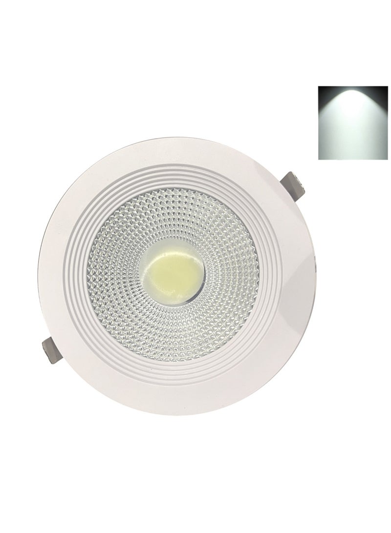 UNIVERSAL 15W LED Downlights White Anti-glare Round Recessed Ceiling Lights 8000K Modern Commercial Lighting for Restaurant Living Room Office Corridor Dining Room Bedroom Kitchen Hotel Cafe - Image 1