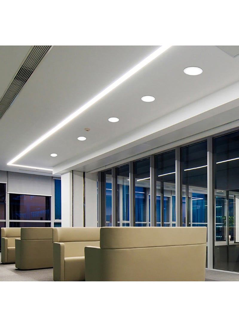 UNIVERSAL 15W LED Downlights White Anti-glare Round Recessed Ceiling Lights 8000K Modern Commercial Lighting for Restaurant Living Room Office Corridor Dining Room Bedroom Kitchen Hotel Cafe - Image 2