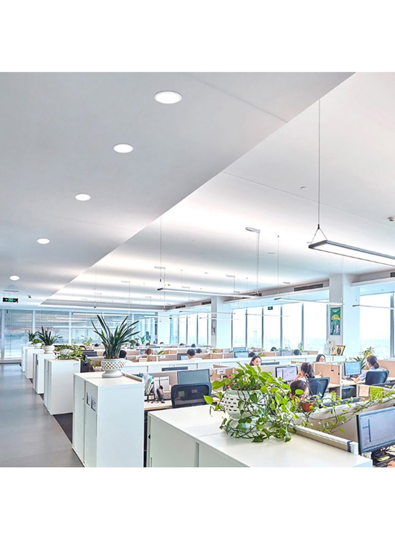 UNIVERSAL 15W LED Downlights White Anti-glare Round Recessed Ceiling Lights 8000K Modern Commercial Lighting for Restaurant Living Room Office Corridor Dining Room Bedroom Kitchen Hotel Cafe - Image 3