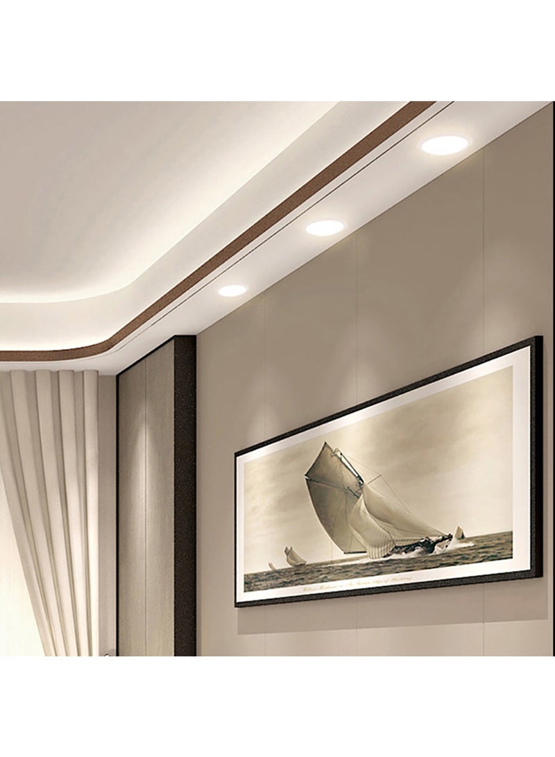 UNIVERSAL 15W LED Downlights White Anti-glare Round Recessed Ceiling Lights 8000K Modern Commercial Lighting for Restaurant Living Room Office Corridor Dining Room Bedroom Kitchen Hotel Cafe - Image 4