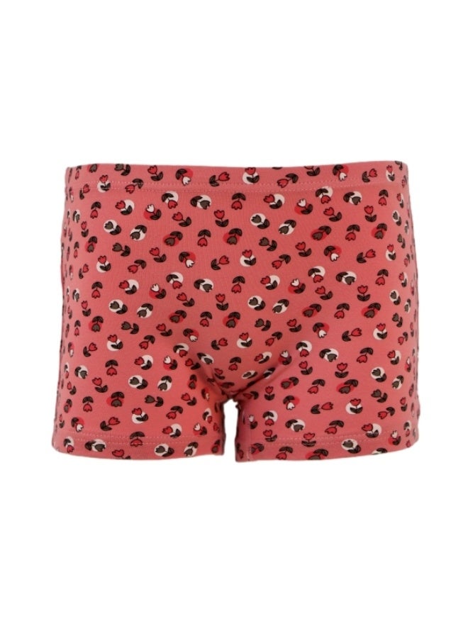 JOANNA 870165 Girl's Floral Design Boyshort 3-Pack Underwear, Multicolor, S - Image 2