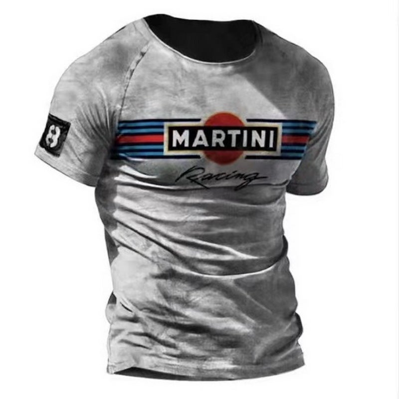 Printed T-Shirt Export Men'S Short-Sleeved Pullover T-Shirt 3D Digital Printed Short-Sleeved T-Shirt-Piece Drop Shipping - Image 1