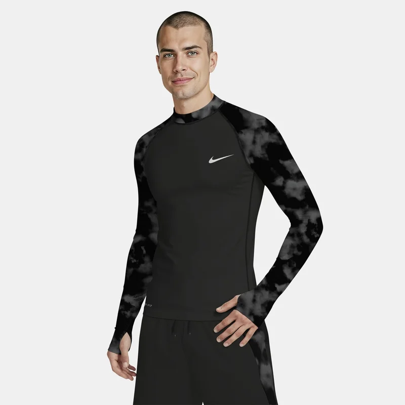 نايكي Men's AOP Whitewater Long-Sleeve Top