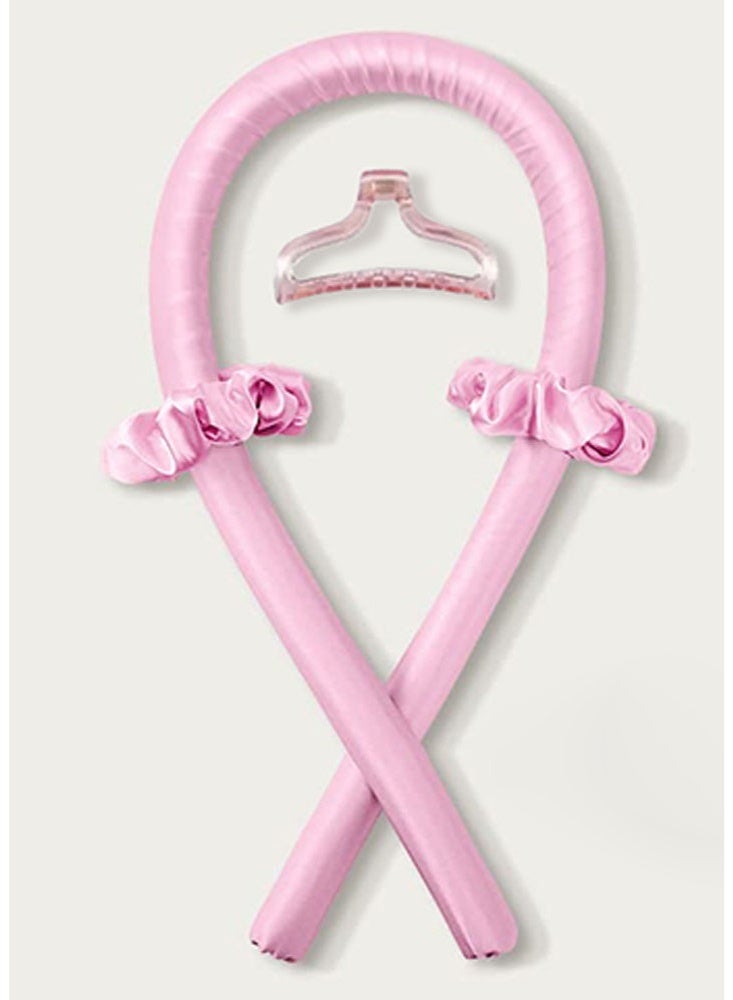 general Heatless Curling Rod Headband No Heat Silk Ribbon Curling Rod Hair Roller Curls with Hair Claw Clip Lazy Natural Soft Wave DIY Hair Rollers Styling Tool for Sleep in Overnight - Image 1