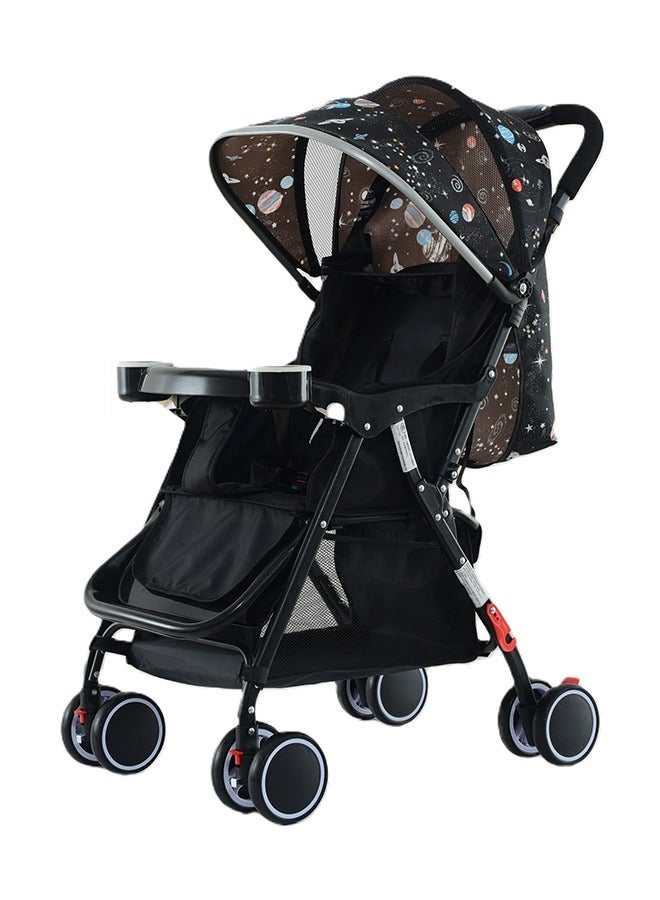 Gobell عربة أطفال قابلة للطي بمفتاح واحد على شكل نجمة، عربة أطفال واحدة للسفر - Image 1