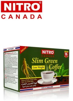 NITRO CANADA Slim Green Coffee Lose Weight 15g X12Sachets 