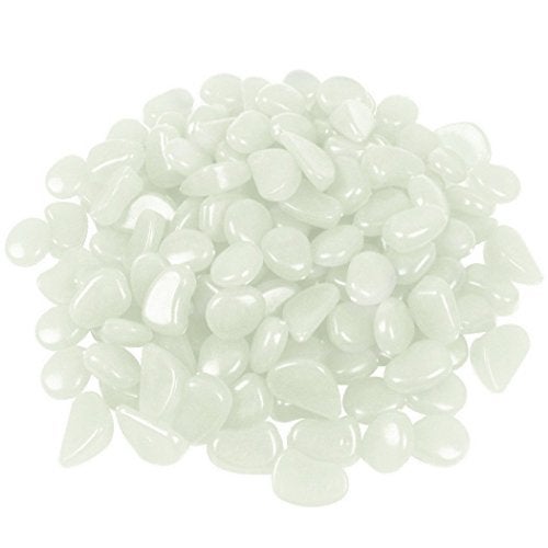 chic style 340Pcs Glow in The Dark Stones Garden Pebbles Rocks Indoor Outdoor Decor Luminous Stone for Walkways Driveway Yard Grass Fish Tank - Image 2