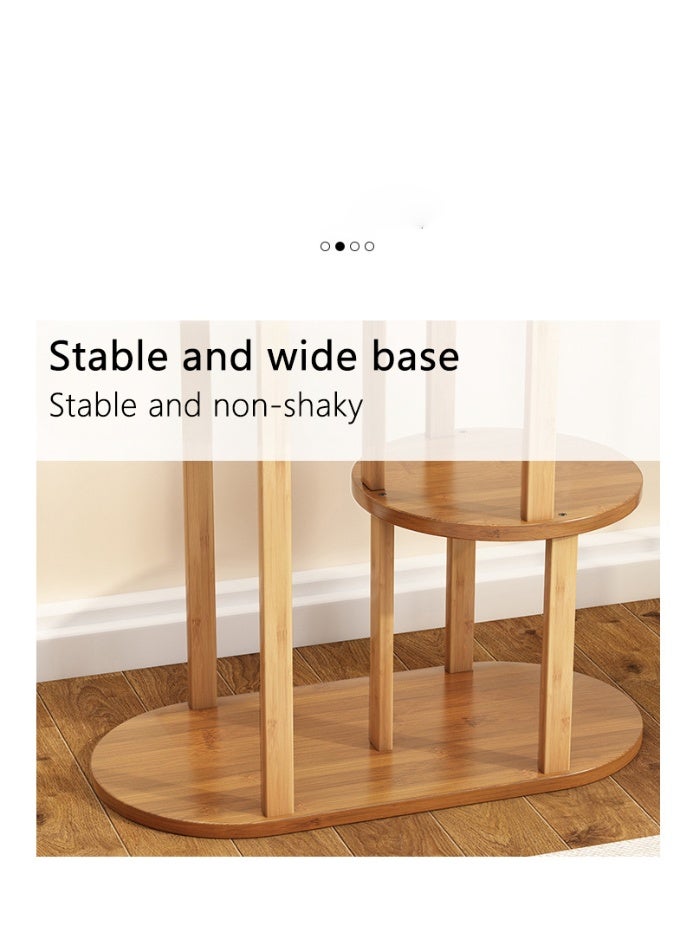 WALALLA 6 Tier Floor-Standing Plant Stand Bamboo Bonsai Display Storage Shelf for Balcony Living Room Garden Patio Offic Display Pot Shelf Holder - Image 2