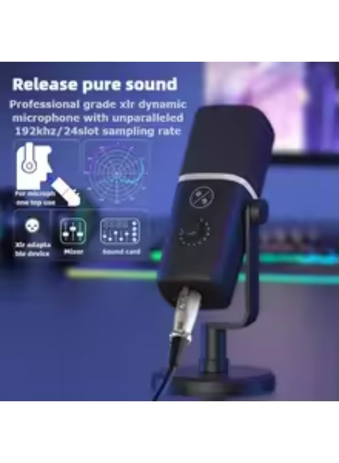 erorex RGB USB Condenser Microphone | Studio Quality | Streaming, Gaming & Podcast Mic - Image 4