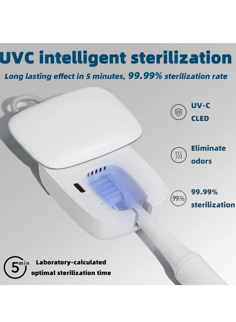 Portable Smart Travel Toothbrush Sanitizer Box - Effective Antibacterial Solution for Oral Health, Ideal for Bathroom and Travel (White) - Image 5