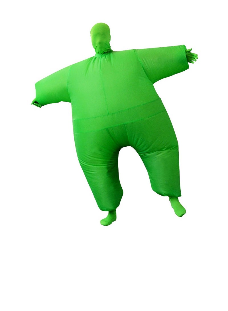 Lightweight Inflatable Full Body Blow Up Comfortable Costume Suit Green - Image 1