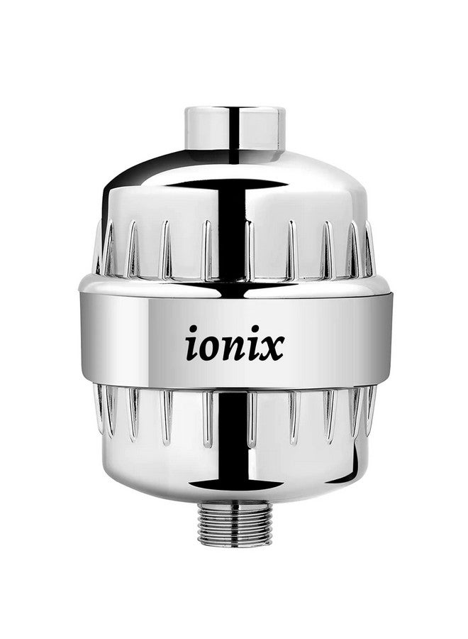 IONIX Water Softener | 1 Year Warranty | Hard Water Softener for Tap and Shower Heads, Shower Filter for Bathroom, 15 Stage Hard Water Filter with Easy Self-Installation (Chrome, Set of 1) - Image 1