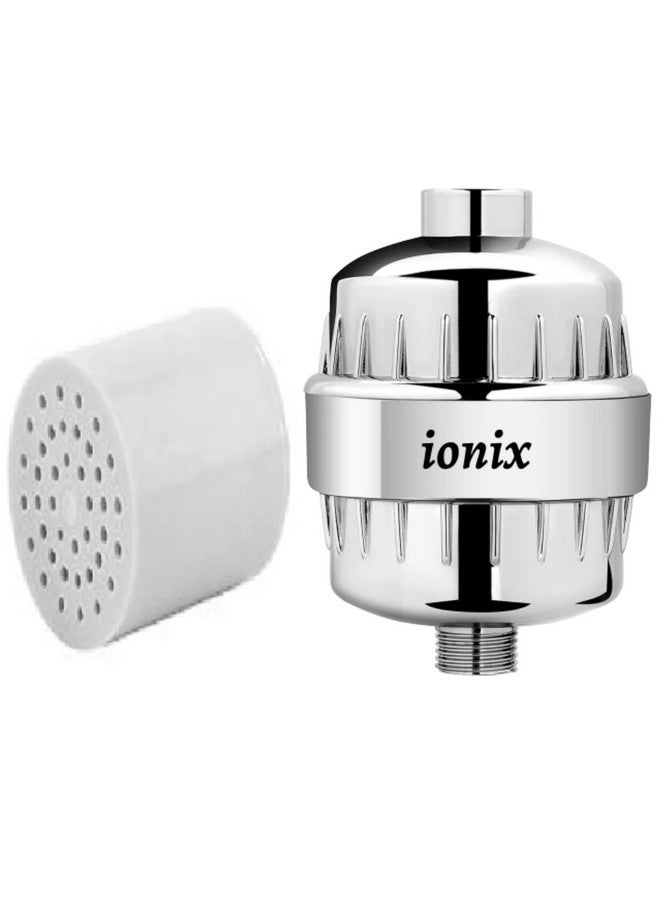 IONIX Water Softener | 1 Year Warranty | Hard Water Softener for Tap and Shower Heads, Shower Filter for Bathroom, 15 Stage Hard Water Filter with Easy Self-Installation (Chrome, Set of 1) - Image 3