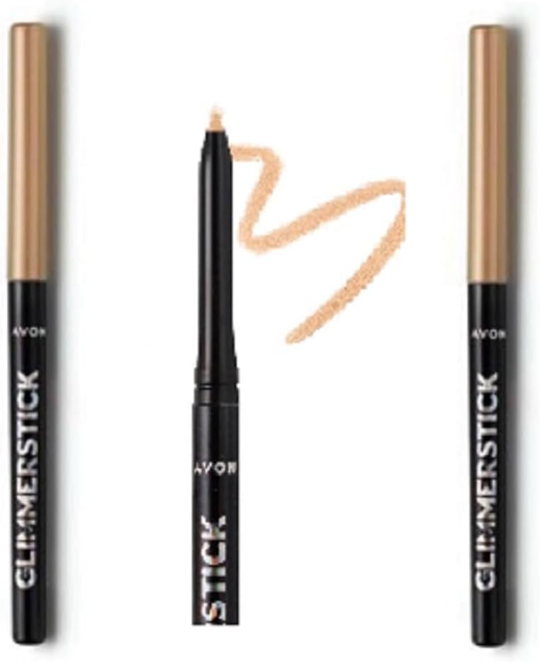 Pack of 3 Glimmerstick Eyeliner Golden Crown waterproof twist up to use 3 x 035g there is no need to sharpen by Avon