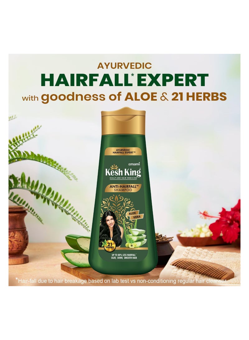 KESH KING Anti-Hairfall Shampoo With the goodness of Aloe Vera, Bhringraja and Amla,  200 ml - Image 2