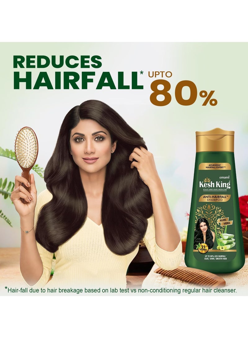 KESH KING Anti-Hairfall Shampoo With the goodness of Aloe Vera, Bhringraja and Amla,  200 ml - Image 3