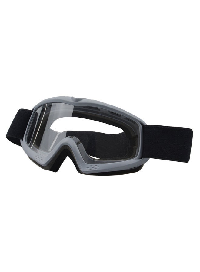 Gray Frame Transparent Manufacturer's New Children And Teenagers Off-road Goggles Helmet Hd Transparent Anti-dust Knight Motorcycle Goggles