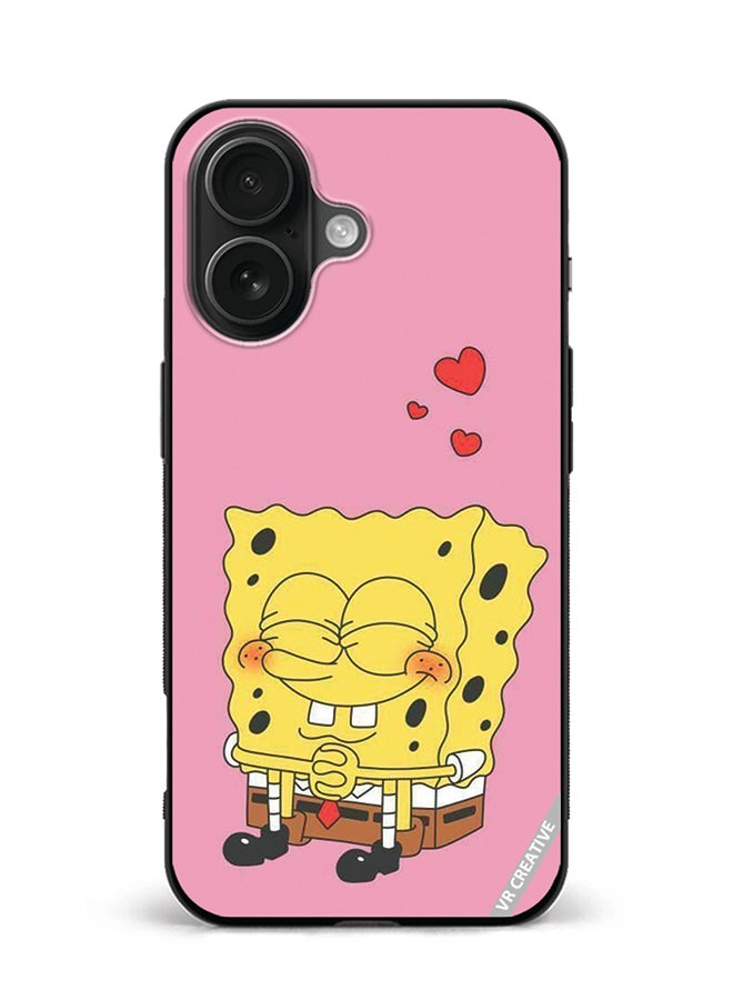 VR CREATIVE Protective Case Cover For Apple iPhone 16 Spongebob Design Multicolour