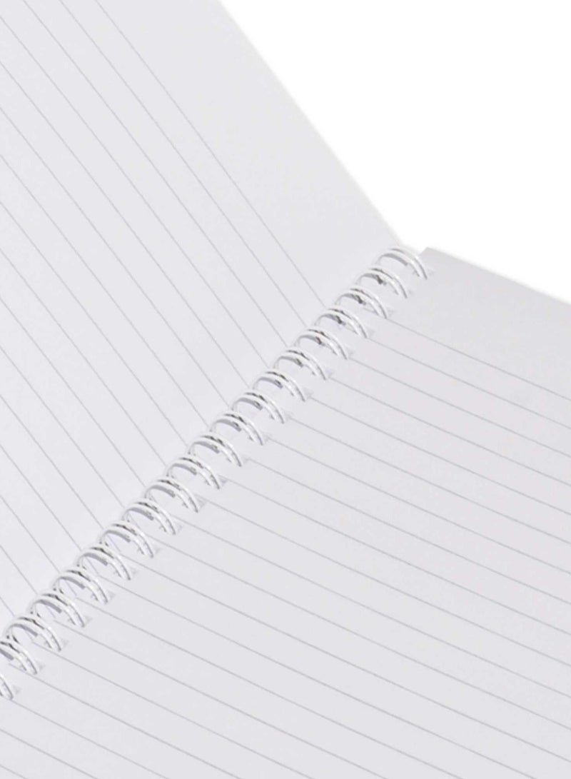 FIS LIGHT Pack of 10  Spiral Soft Cover Notebook, Single Line, 9X7 Inches (22.86 X 20.32 CM), 100 Sheets -LINB971608S - Image 2