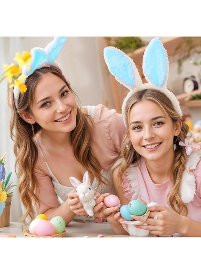 HZYH 3 Pcs Bunny Ears Headbands Plush Easter Rabbit Ear Hairband Holiday Party Costume Accessory for Holiday Kid's Birthday Halloween Party  Favors - Image 5