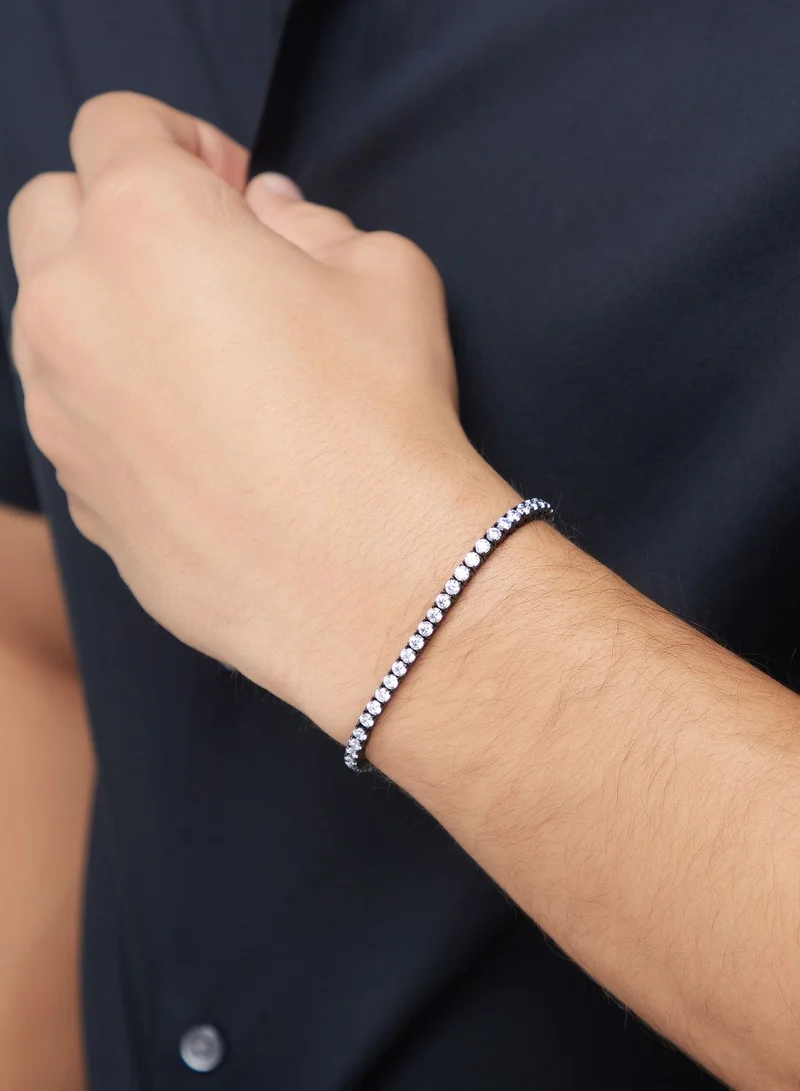 GUESS Casual Logo Buckle Bracelet