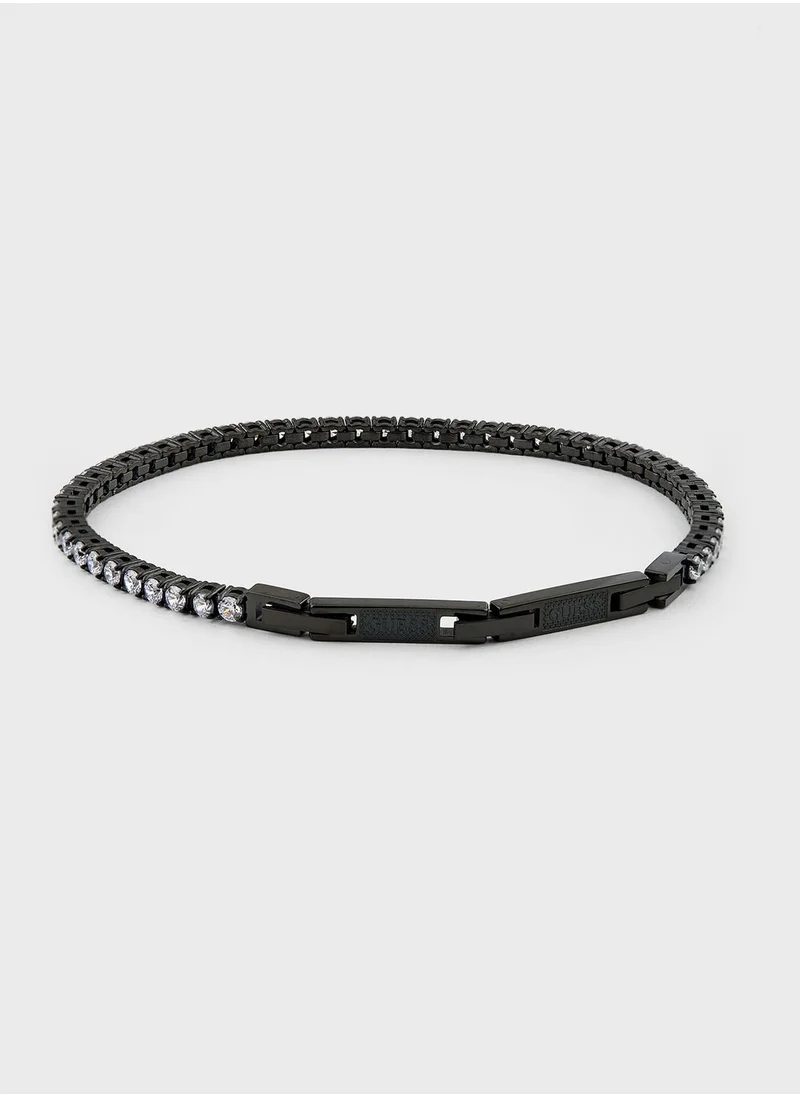 GUESS Casual Logo Buckle Bracelet
