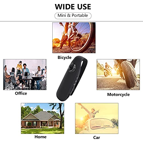 Heayzoki 1080P Mini Camcorder Dash Cam Body Camera Motorcycle Clip Mounted Camera, Wearable Video Recorder, for Police Law Enforcement, Interviews, Outdoor - Image 3