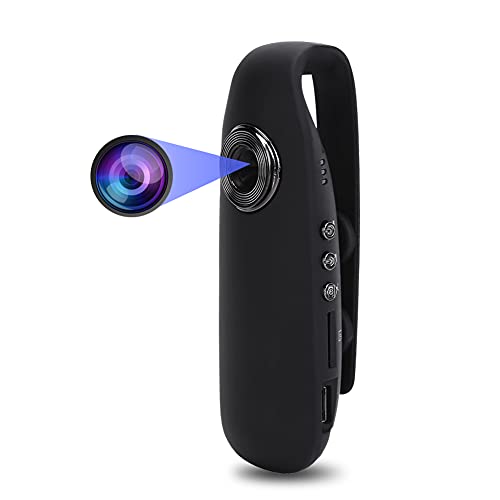 Heayzoki 1080P Mini Camcorder Dash Cam Body Camera Motorcycle Clip Mounted Camera, Wearable Video Recorder, for Police Law Enforcement, Interviews, Outdoor - Image 1