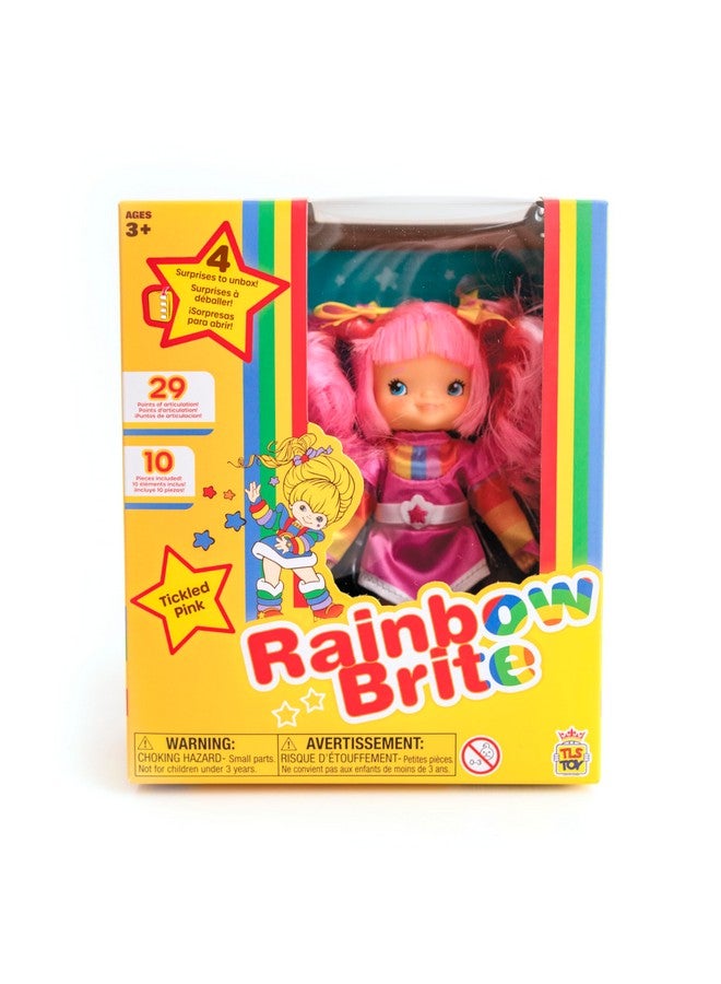 The Loyal Subjects Rainbow Brite 5.5-inch Tickled Pink Poseable Fashion Doll with 4 Surprise Reveal Accessories - Image 2