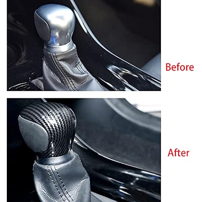 ريحني غطاء رأس ناقل الحركة بذراع ناقل الحركة لفئة تويوتا CHR 2018 2019 2020 2021 2022 ABS ألياف الكربون - Image 2