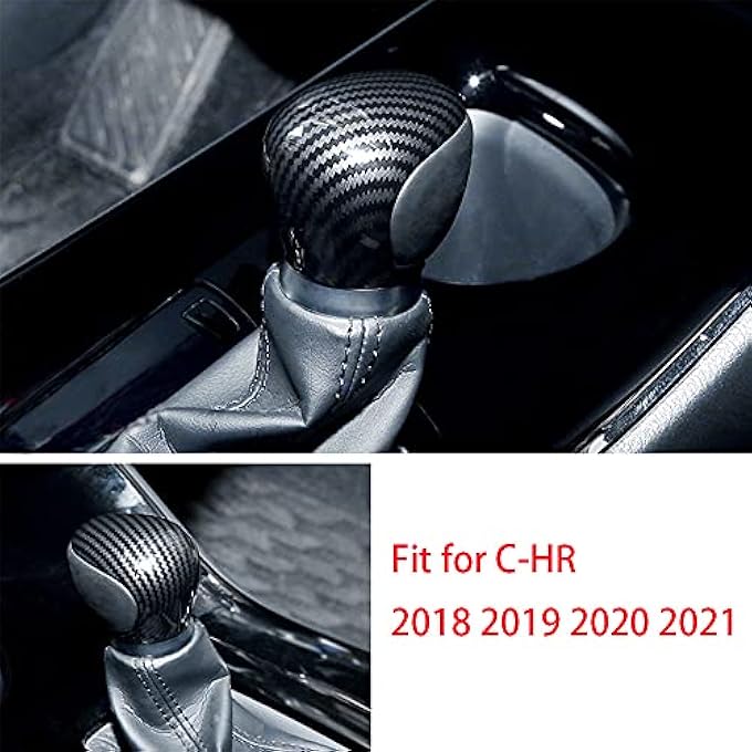 ريحني غطاء رأس ناقل الحركة بذراع ناقل الحركة لفئة تويوتا CHR 2018 2019 2020 2021 2022 ABS ألياف الكربون - Image 3