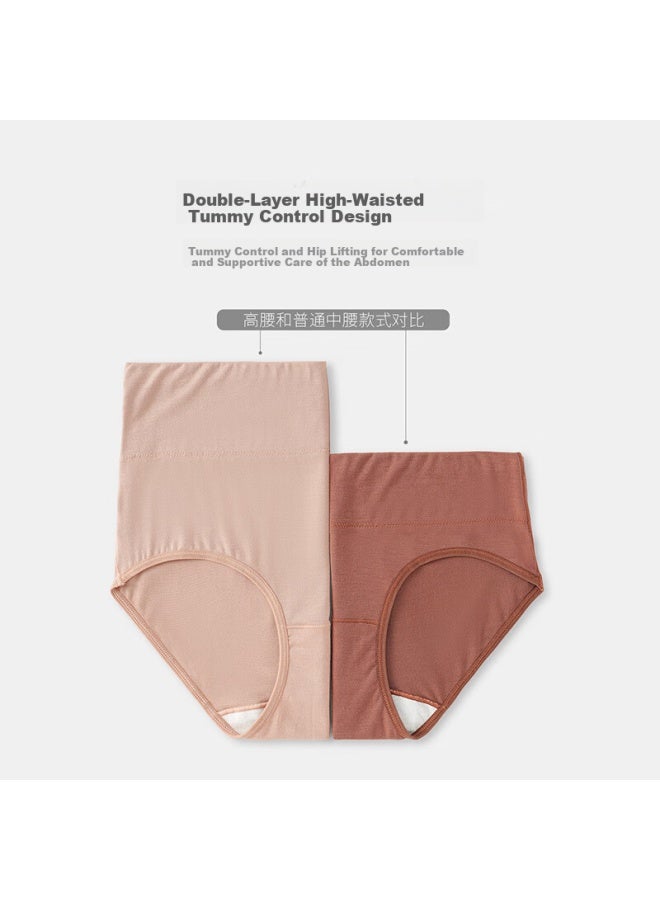 Youngyell Women's High-waisted Modal Plus Size Seamless 10a Antibacterial Tummy Control Mom Summer Thin Shorts - Image 1