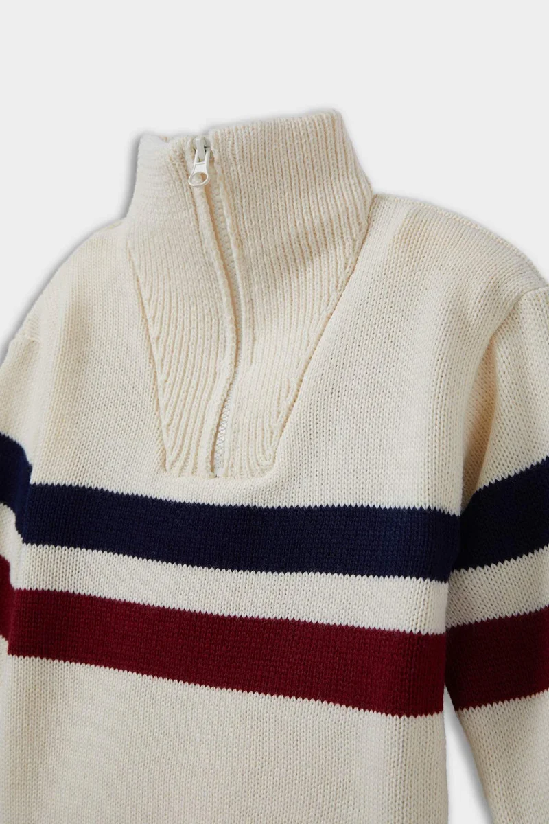 ديفاكتو Baby Boy Regular Fit Striped Pullover