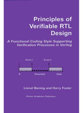 Principles of Verifiable RTL Design: A functional coding style supporting verification processes in Verilog - pzsku/Z576FA40038513042BDE3Z/45/1747922380/f06f9d71-49b8-4b4e-9258-cc9d891bf561