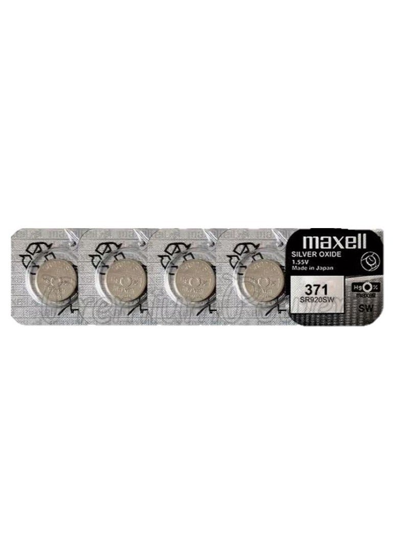 ماكسل ماكسيل 371/SR920SW بطاريات 1.55 فولت - 5 قطع - Image 2