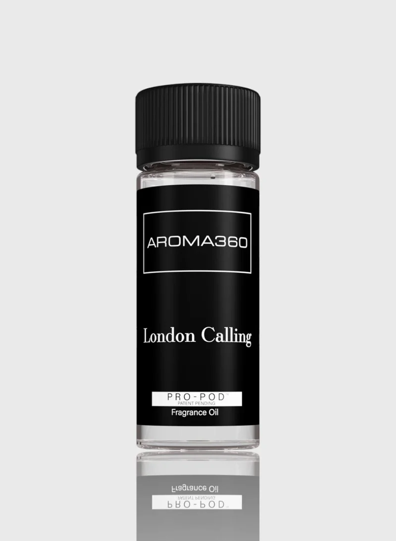 AROMA360 London Calling Pro-Pod Oil Blend - Hotel Inspired for Luxury Essential Oil Diffusers - Aromatherapy Scent Diffuser Oil - White Tea, Cedarwood, and Soku Lime - 50 mL, 1.7 fl oz