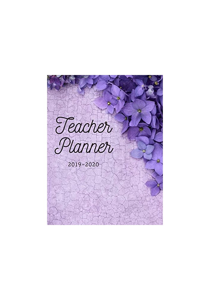 Teacher Planner: Elementary School Educator Purple 2019-2020 Academic Lesson Planner for Lesson Planning, Productivity, Time/Classroom Management Lesson Plan Calendar for School Year - Image 1