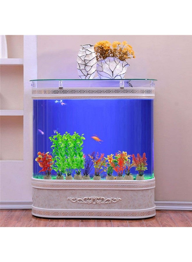 WAFJAMF WAF Aquarium Fish Tank Green Plastic Artificial Plants 10.6 inch High Set of 3Pcs  - Image 5