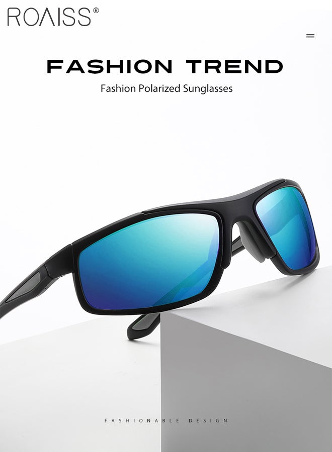 roaiss Polarized Night Driving Glasses for Men and Women, Ultralight Wrap Around Shades, Night Cycling Sunglasses with Replacement Lenses for Driving, Cycling, Fishing, Hiking - Image 4